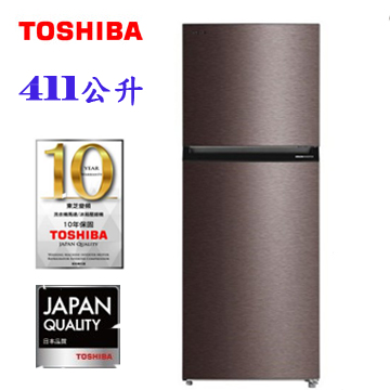 上揚家電-東芝TOSHIBA雙門冰箱411公升(GR-RT559WE-PMT)
