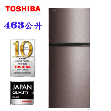 上揚家電-東芝TOSHIBA雙門冰箱463公升(GR-RT624WE-PMT)