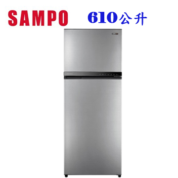 上揚家電-聲寶變頻兩門冰箱610公升(SR-F61D(S2))