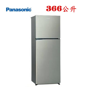上揚家電-國際無邊框鋼板變頻雙門冰箱366公升(NR-B371TV-S1)
