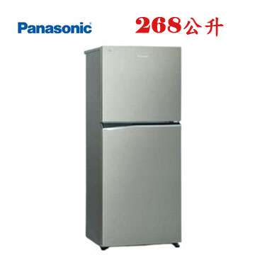 上揚家電-國際無邊框鋼板變頻雙門冰箱268公升(NR-B271TV-S1)